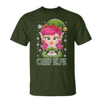 Chef Elf Saying Outfit Christmas T-Shirt - Geschenkecke