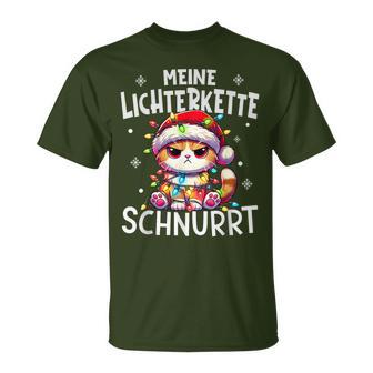 Christmas Cat My Fairy Lights Purrs Fun T-Shirt - Geschenkecke