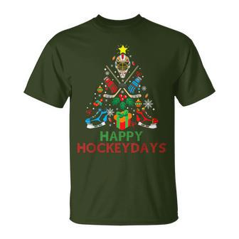 Christmas Ice Hockey Lazy Christmas Sweater Boy Girls T-Shirt - Geschenkecke