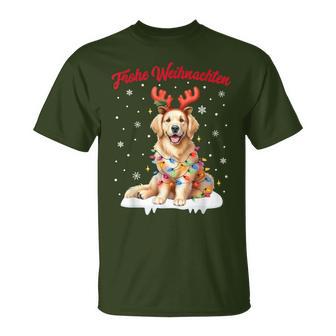 Christmas Outfit Christmas Jumper Dog Golden Retriever T-Shirt - Geschenkecke