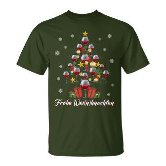 Christmas Outfit Women's Christmas Wine Christmas T-Shirt - Geschenkecke