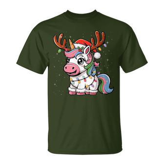 Christmas Women's Children's Unicorn Christmas T-Shirt - Geschenkecke