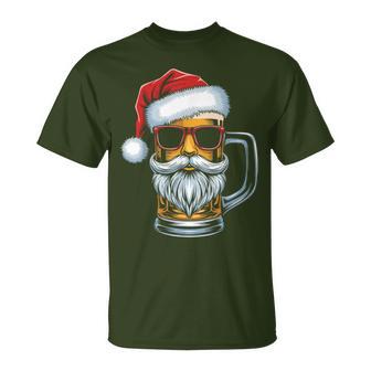 Cool Christmas Cool Santa Claus Beer Christmas T-Shirt - Geschenkecke