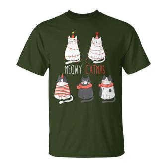 Cute Cats Xmas Kitten Christmas Outfit Christmas T-Shirt - Geschenkecke