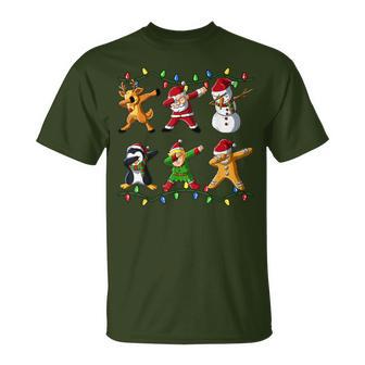 Dabbing Santa Elf Christmas Xmas T-Shirt - Geschenkecke