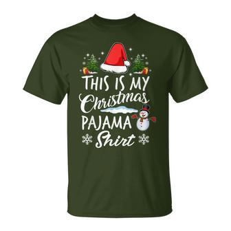 Das Ist Mein Christmas Pyjamas Matching Family T-Shirt - Geschenkecke