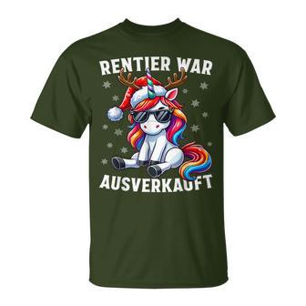 Reindeer Was Out Sold Reindeer Christmas T-Shirt - Geschenkecke