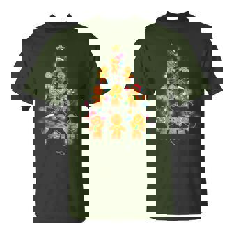 Gingerbread Christmas Tree Lights T-Shirt | Mazezy