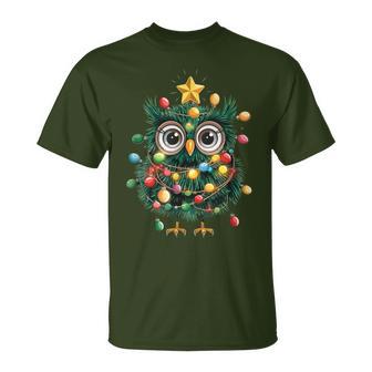 Girls Boys Owl Pyjamas Christmas T-Shirt - Geschenkecke