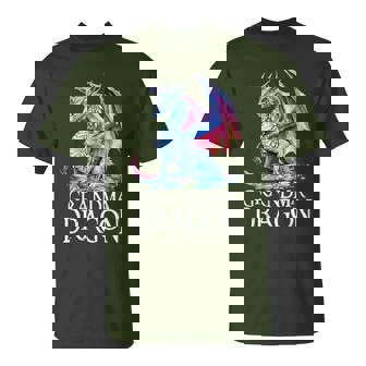 Grandma Dragon Grandmother Dragons Lover Mother's Day Xmas T-Shirt - Seseable