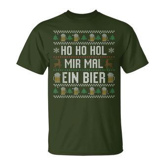 Ho Ho Hol Mir Mal Ein Bier Christmas T-Shirt - Geschenkecke