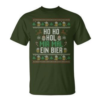 Ho Ho Hol Mir Mal Ein Bier Christmas T-Shirt - Geschenkecke