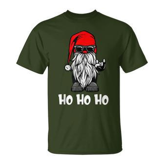 Ho Ho Ho Xmas Christmas Cool Santa Costume T-Shirt - Geschenkecke