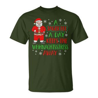 A Jager A Day Keeps Christmas Stress Away Austria T-Shirt - Geschenkecke