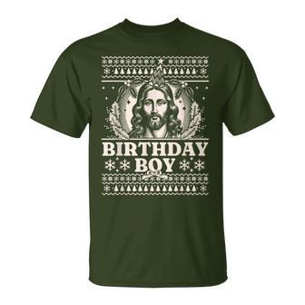 Jesus Birthday Boy Happy Birthday Jesus Ugly Christmas T-Shirt - Geschenkecke