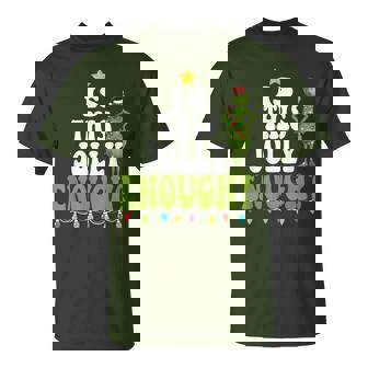 Is This Jolly Enough Green Merry Christmas Tree Lights T-Shirt | Mazezy