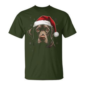 Labrador Dog Christmas Walking Dog Fan T-Shirt - Geschenkecke