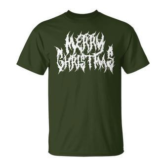 Merry Christmas Death Metal Metal Goth Xmas T-Shirt - Geschenkecke