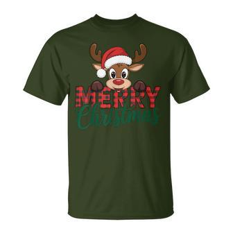 Merry Christmas Reindeer Christmas Family Women T-Shirt - Geschenkecke