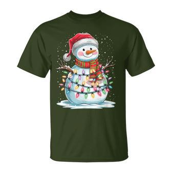 Merry Christmas Snowman Christmas Winter Xmas Eve T-Shirt - Geschenkecke