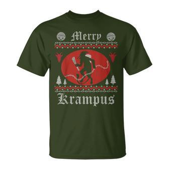 Merry Krampus Christmas Xmas Horror Ugly Jumper Evil Pyjamas S T-Shirt - Geschenkecke