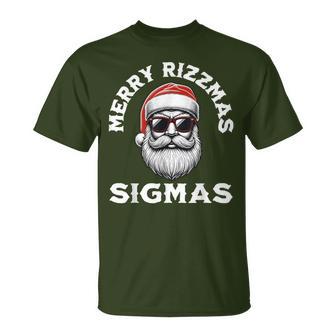 Merry Rizzmas Sigmas Rizz Christmas Santa N Gen Alpha T-Shirt - Geschenkecke