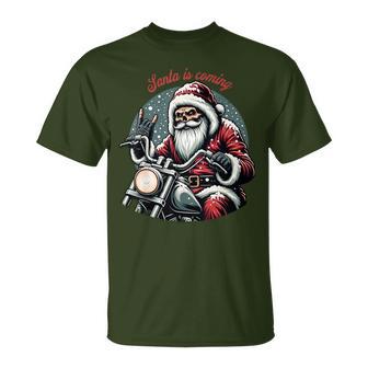 Motorcycle Santa Claus Biker Christmas & Women T-Shirt - Geschenkecke