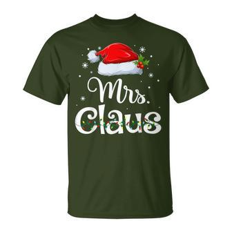 Mr And Mrs Claus Pyjama Santa T-Shirt - Geschenkecke