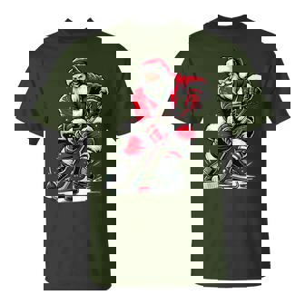 Navidad Deportes Santa Juega Hockey Hielo Navidad Es Hombres Niños Camiseta unisex - Regaloses