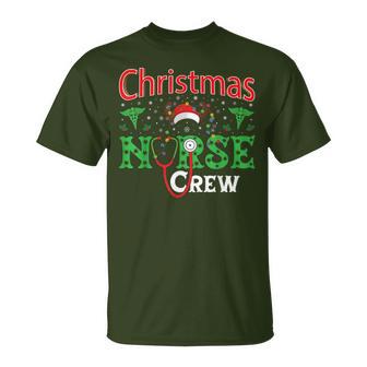 Nurse Christmas Reindeer Christmas Nurse Crew T-Shirt - Geschenkecke