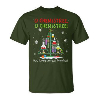 O Chemistree Wie Schön Sind Ihre Zweige Science Xmas T-Shirt - Geschenkecke