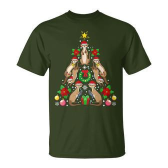 Otter Christmas Tree Christmas Fish T-Shirt - Geschenkecke