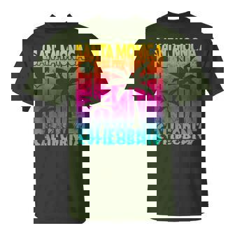 Palmiers Santa Monica California T-Shirt - Cadeauxyz