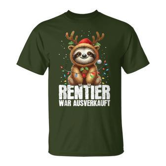 Reindeer War Sold Out Christmas Sloth Christmas Time T-Shirt - Geschenkecke