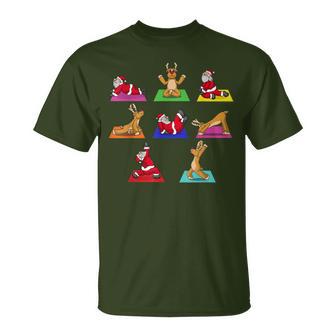 Reindeer Yoga Santa Xmas Meditation Chakra Christmas T-Shirt - Geschenkecke