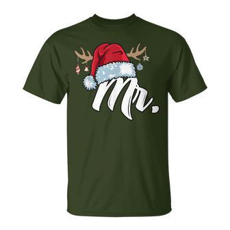 Santa Claus Hat Mr Partner Outfit For Christmas T-Shirt - Geschenkecke