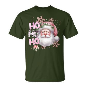 Santa Claus Pink Christmas Holidays Girls T-Shirt - Geschenkecke