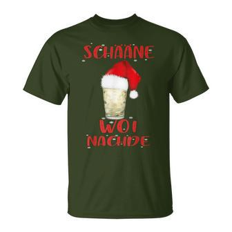 Schääne Woi Nachde Woinachde Christmas Wine Riesling T-Shirt - Geschenkecke