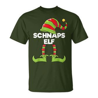 Schnapps Elf Outfit Christmas Family Elf Christmas T-Shirt - Geschenkecke