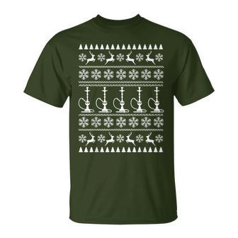 Ugly Christmas Shisha Water Pipe Christmas T-Shirt - Geschenkecke