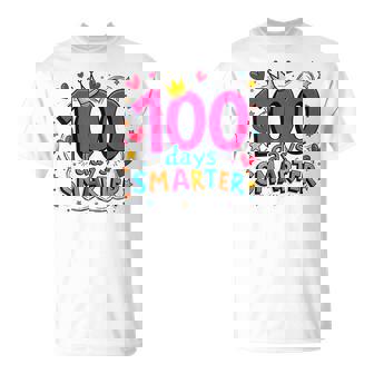 100 Days Smarter 100Th Celebration 100 Days Of School T-Shirt - Thegiftio