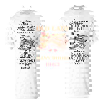 1963 An Old Lady Who Reads Many Books T-Shirt | Mazezy