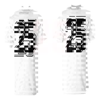 25 Number 25 Sports Jersey T-Shirt My Favorite Player 25 T-Shirt - Monsterry