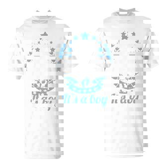 2nd Time Dad It's A Boy Dad Again Second Baby Announce T-Shirt - Monsterry