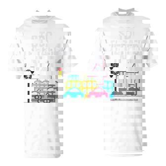 4 Year Old Birthday Stop The Traffic 4th Birthday T-Shirt - Monsterry
