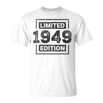 75E Anniversaire Hommes S Né En 1949 Limited Edition T-Shirt - Cadeauxyz