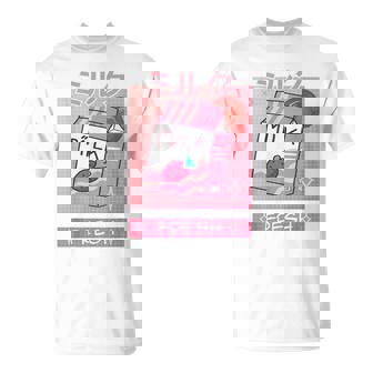 90S Japanese Otaku Stylish Aesthetic Milk Strawberry Shake T-Shirt - Cadeauxyz