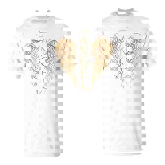 Alas En La Parte Posterior De La Camisa Ángeles Dorados Alas Guardián Camiseta unisex - Regaloses