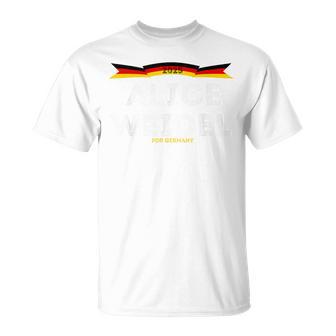 Alice Weidel Chancellor Team 2025 Alice Weidel Germany Blue T-Shirt - Geschenkecke