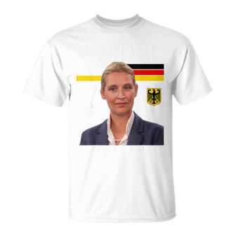 Alice Wird Gut Weidel 2025 Make Germany Great Again Blue T-Shirt - Geschenkecke